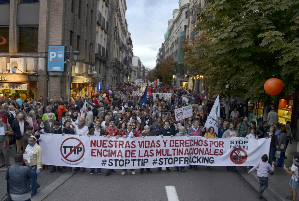 Mobilitazione europea Stop TTIP l'11 ottobre 2014 a Madrid